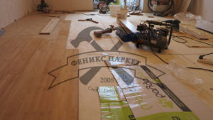 Массивная паркетная доска: Укладка / Настил